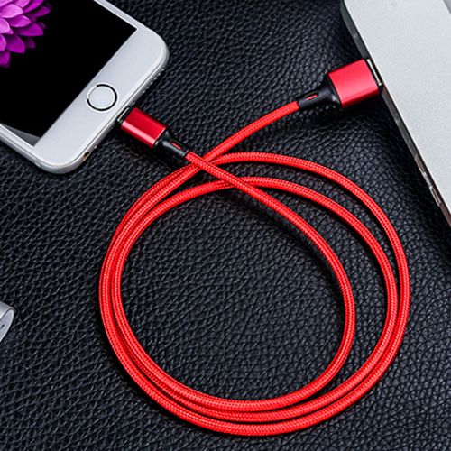 kabel przewód usb iphone lightning 2.4a 2m czerwony na Arena.pl