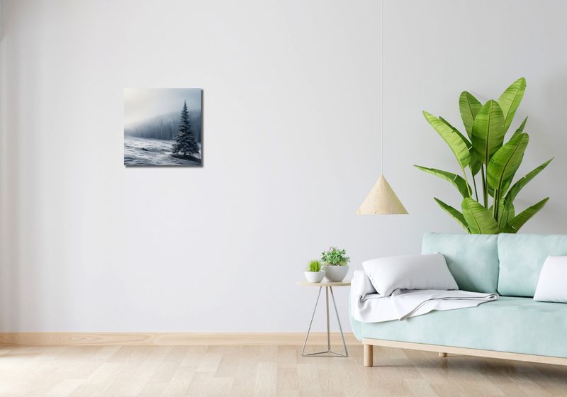 Obraz 40x40cm Samotna Choinka zdjęcie 2