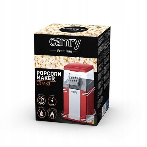 Maszyna do Popcornu Beztłuszczowa CR 4480 CAMRY 1200W na Arena.pl