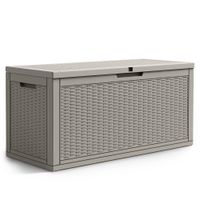 Skrzynia ogrodowa kufer balkonowa schowek na taras balkon 340 litrów Szara