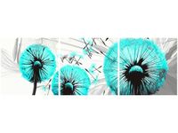 90 80CM OBRAZ T3 ELEM DMUCHAWCE TURKUSIE DRUK ŚCIENNY