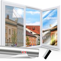 Folia okienna lustro weneckie przeciwsłoneczna UV 50x200 cm bezklejowa