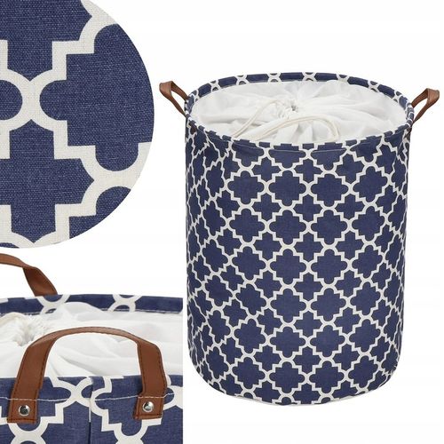 POJEMNIK KOSZ WOREK NA PRANIE UBRANIA ORGANIZER POJEMNY BARYŁKA SKŁADANY XL na Arena.pl