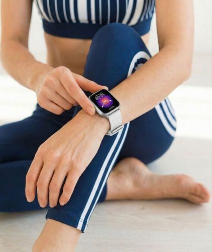 smartwatch gravity srebrny pasek + bransoleta gt43-2 na Arena.pl