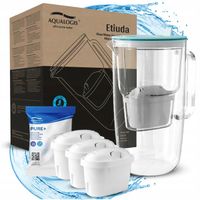 DZBANEK FILTRUJĄCY SZKLANY FILTRY DO WODY Etiuda AQUALOGIS + 3 wkłady Pure+