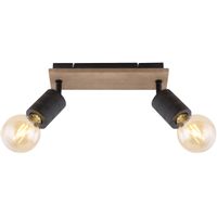 Lampa sufitowa JOSELLA 54033-2 Globo reflektorki czarne drewno