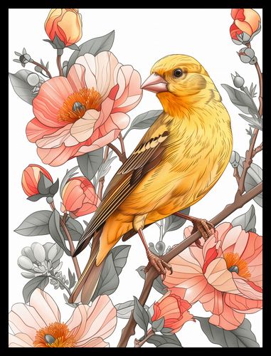 Plakat 30x40cm Wiosenny Śpiewaczek na Arena.pl