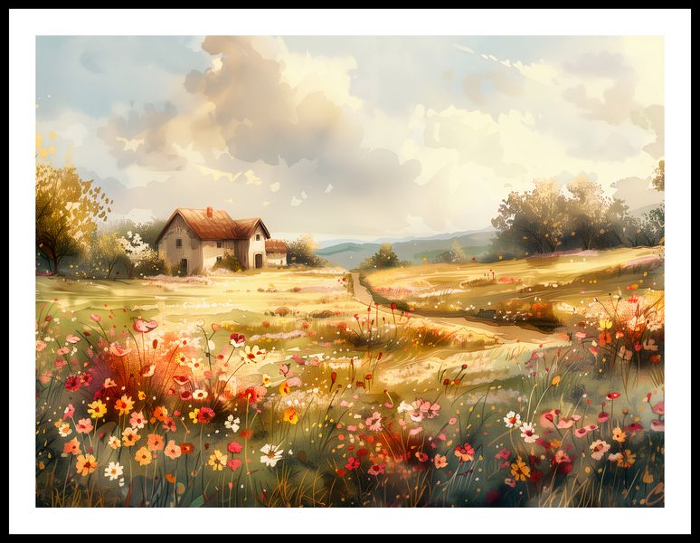 Plakat 80x60cm Sielski Domek zdjęcie 3