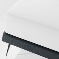 Prześcieradło białe 140x200 PAN MATERAC elastyczne bawełniane z gumką