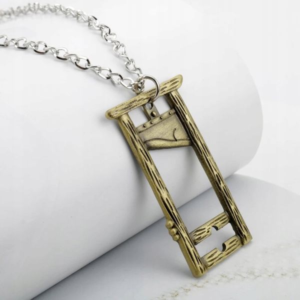 Wisiorek Gilotynka Ścięcie Stracenie Szafot Wyrok zdjęcie 3