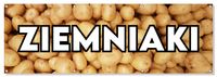 BANER reklamowy plandeka kartofle ZIEMNIAKI budynek ogrodzenie 150cm