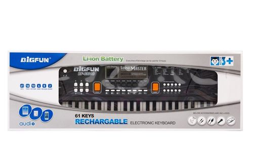 DLA DZIECI DUŻE ORGANKI,  Z MIKROFONEM, 61 KLAWISZY na Arena.pl