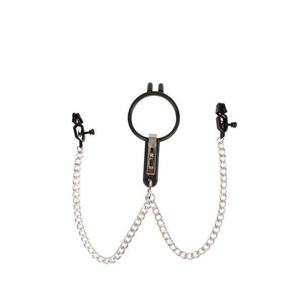Humiliate Mouth Spreader With Nipple Clamps zdjęcie 2
