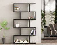 RITA Regał otwarty prosty Czarny