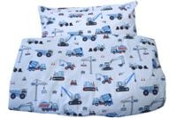 Pościel dziecięca 100x135 chłopięca koparka budowa