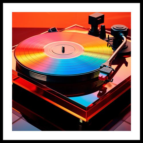 Plakat 40x40cm Wibracje Retro Winyli na Arena.pl