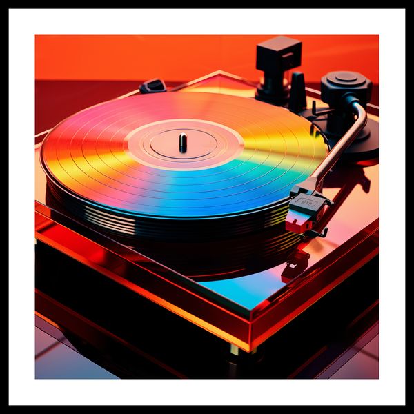 Plakat 40x40cm Wibracje Retro Winyli zdjęcie 3