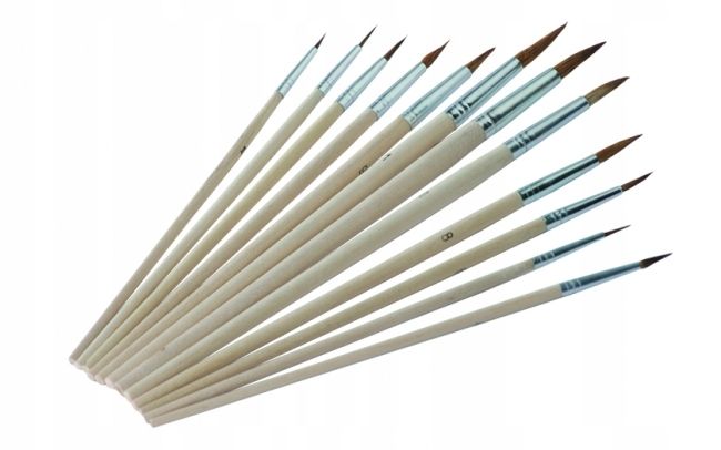 Pędzelki zaprawkowe 12 szt. zdjęcie 2