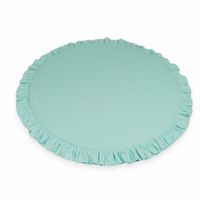 Mata do zabawy 100cm dla Dziecka okrągła z falbanką, Miętowy