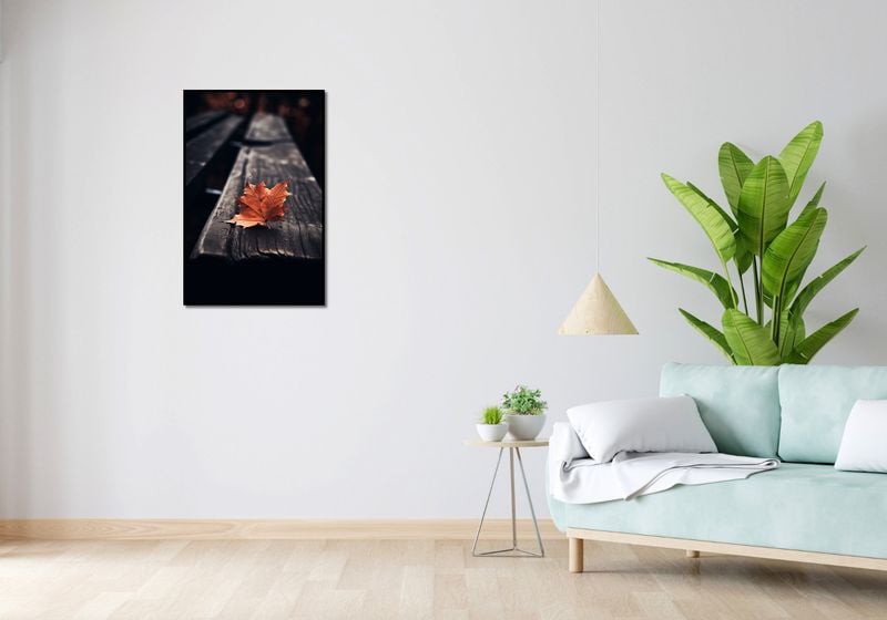 Plakat 53x81cm Pojedynczy Liść zdjęcie 4