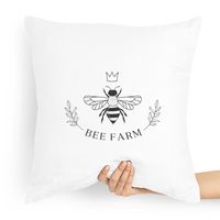 Poduszka Prezent Dla Pszczelarza Bee Farm Z Nadrukiem Ze Zdjęciem