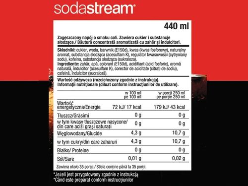 3x SYROP SODASTREAM KONCENTRAT COLA CLASSIC DO SATURATORA 9L NAPOJU z 440ml na Arena.pl