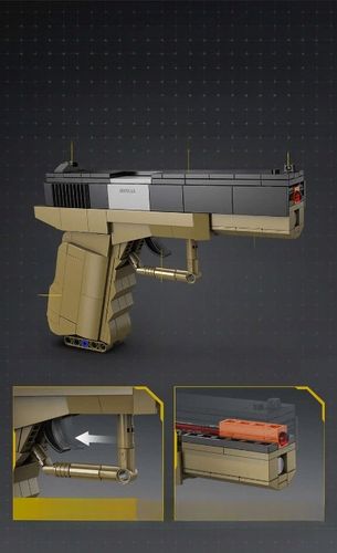 KLOCKI CADA BROŃ GLOCK 17 MECHANICZNY PISTOLET 338 ELEMENTÓW + 5 NABOI na Arena.pl