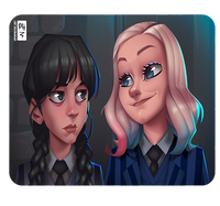 Podkładka pod myszkę Wednesday Addams