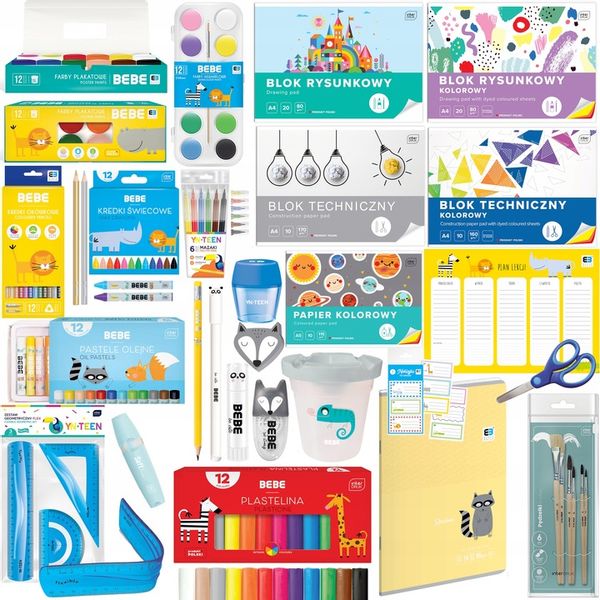 BEBE INTERDRUK DUŻA WYPRAWKA ZESTAW DO SZKOŁY XXL 1-3 + GRATIS 26 ELEMENTÓW zdjęcie 10