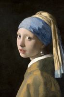 Plakat 20x30cm  Dziewczyna z Perłą, Vermeer Vintage do Salonu