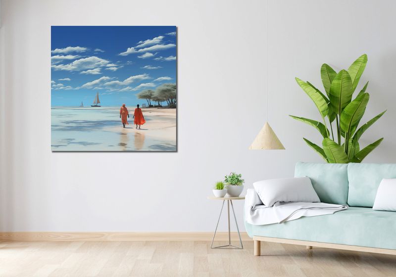 Obraz 100x100cm Spokój w Piaskach zdjęcie 2