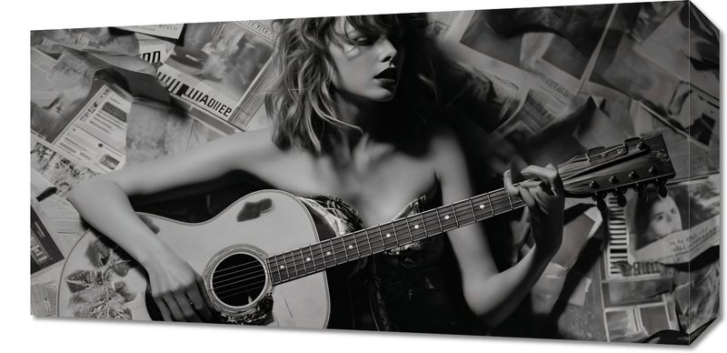 Obraz 60x30cm Młoda Gitarzystka zdjęcie 1