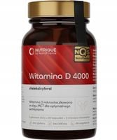 Witamina D 4000 - odporność, kości - 60 Kapsułek - Nutrique