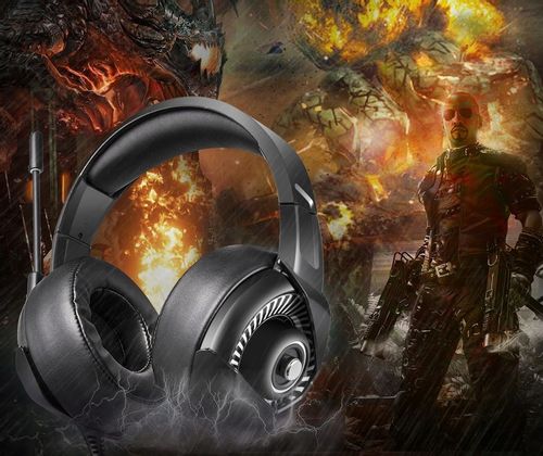 ONIKUMA K6 SŁUCHAWKI GAMINGOWE DLA GRACZY RGB LED MIKROFON PC PS4 na Arena.pl