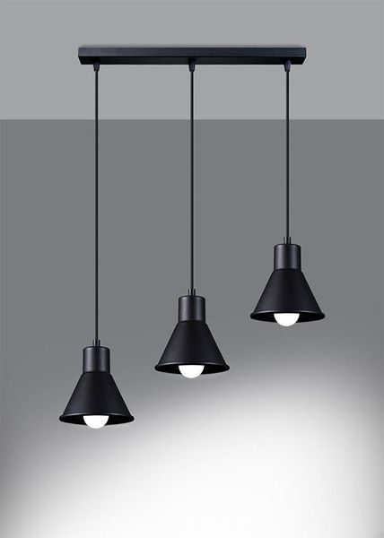 Lampa wisząca Taleja SL.0986 Sollux loftowa do jadalni czarna zdjęcie 3