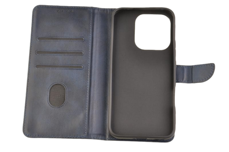 Etui portfel Wallet do Honor 400 Lite granatowy zdjęcie 4