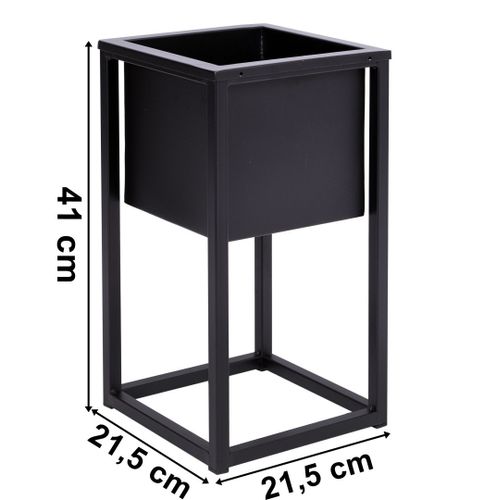 Kwietnik Concove loft 40 cm czarny na Arena.pl