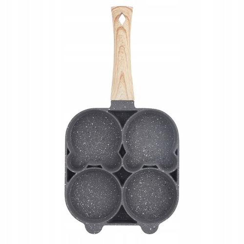 Patelnia do jajek i placków Rossner 4 OTWORY 18 cm granitowa na Arena.pl