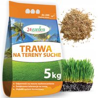 TRAWA NA TERENY SUCHE PIASZCZYSTE SŁONECZNE oaza 5kg ODPORNA NA SUSZĘ 200m2