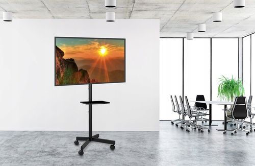 Podłogowy Mobilny Stojak TV pod Telewizor Uniwersalny Regulowany na Arena.pl