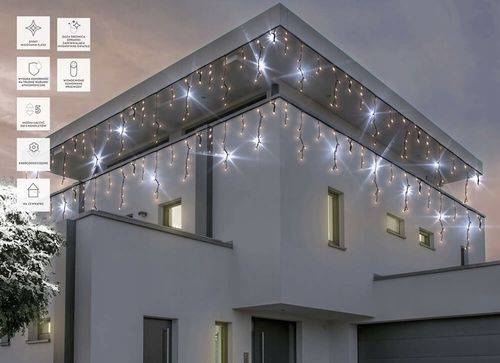 LAMPKI SOPLE 100 LED GRUBY KABEL 5,5m + FLASH na Arena.pl