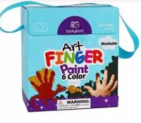 Farby do malowania palcami dla dzieci 6 farbx60ml