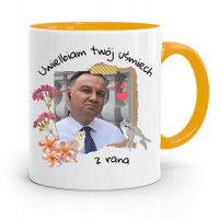 Kubek Żółty Prezydenta Andrzej Duda Pis Dla Ciebie Z Nadrukiem Ze Zdjęciem