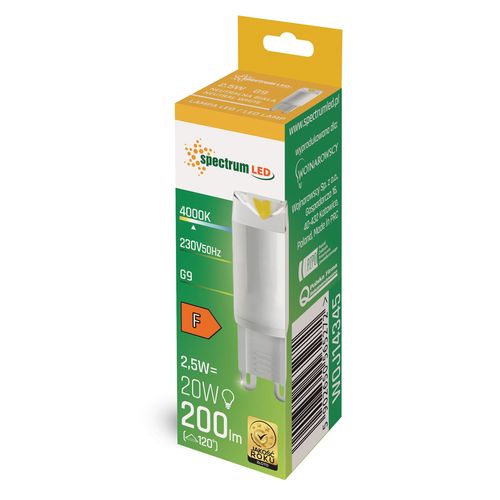 LED G9 230V 2.5W NW ceramiczna SPECTRUM na Arena.pl