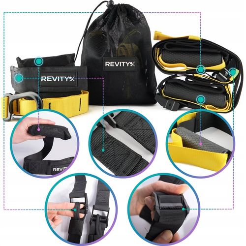 TAŚMY DO ĆWICZEŃ TRX CROSSFIT PASY TRENINGOWE Z AKCESORIAMI WYSOKA JAKOŚĆ na Arena.pl