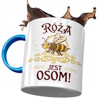 Kubek Błękitny Dla Róży Koleżanki Żony Prezent Z Nadrukiem Ze Zdjęciem