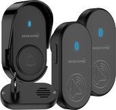 Dzwonek Bezprzewodowy Wodoodporny 230V Daszek 250M 1xPrzycisk 2xOdbiornik