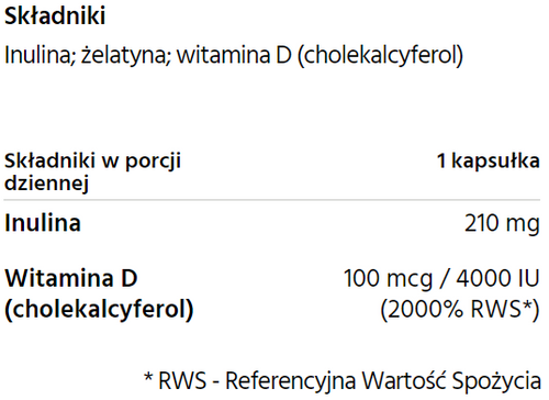 Witamina D3 100mcg 4000IU (120kaps) Pharmovit na Arena.pl