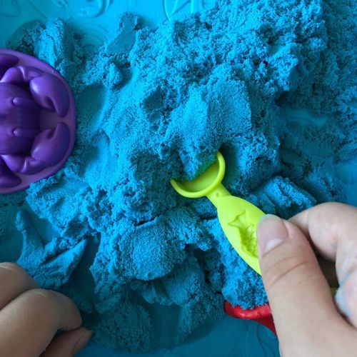 Piasek Kinetyczny 3kg Zestaw Dla Dziecka Basen Foremki Foremki Na Prezent na Arena.pl