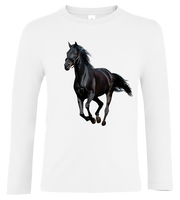 Bluzka t-shirt z długim rękawem Konie